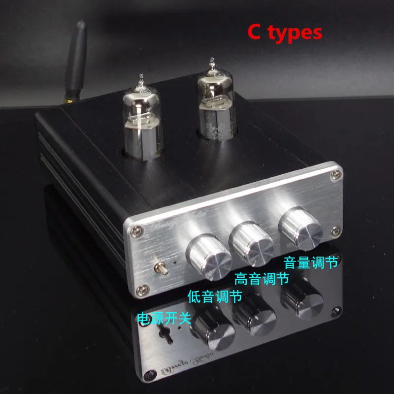 DC12V NE5532+ 6J5 Bluetooth 4,2 уровень температуры 2 тон ВЧ бас Отрегулируйте ламповый предусилитель усилитель