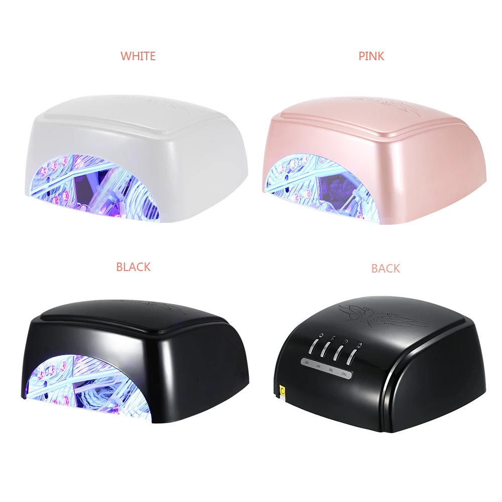 Новая УФ лампа 60 Вт для всех типов геля 12 светодиодов аппарата обработки ногтей