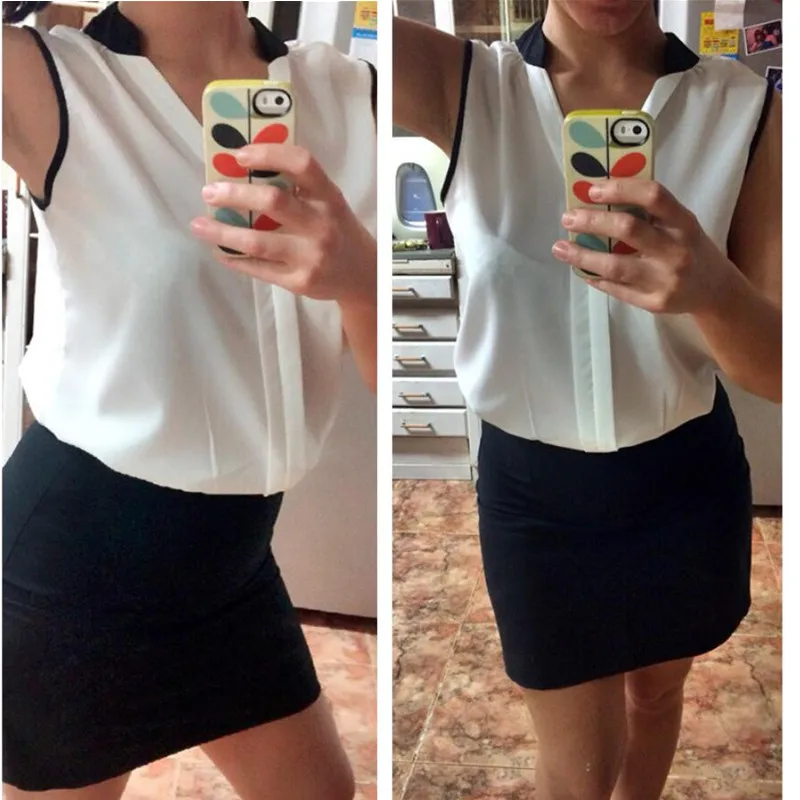 Летние офисные рубашки летняя стильная шифоновая рубашка женские блузки топы