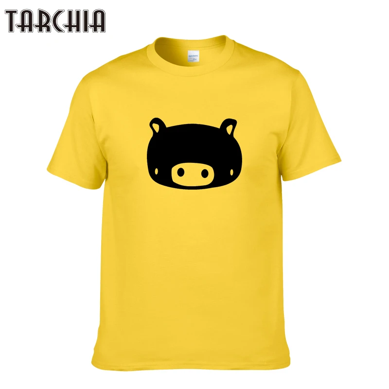 TARCHIA мужские летние топы и футболки Стиль мужской с О-образным вырезом коротким