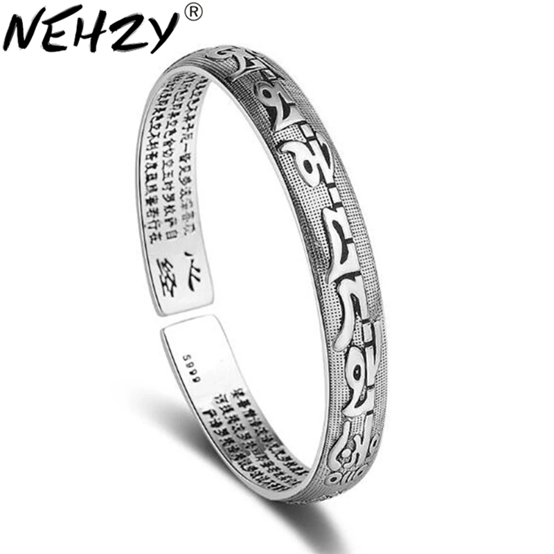 NEHZY 925 пробы серебряные новые буддистские мужские и женские классические ретро
