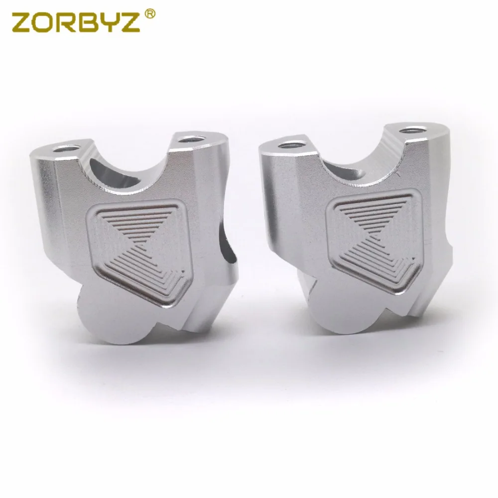 ZORBYZ Мотоцикл CNC Серебряный Руль Riser Kit движется бар вверх для BMW F650GS 2008 2012 F700GS 2013