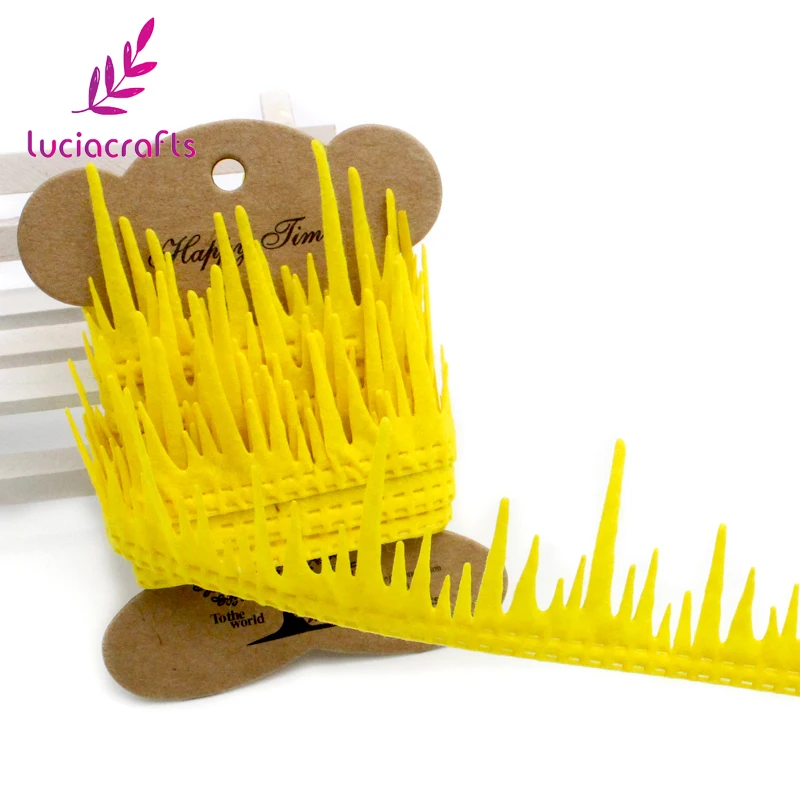 Lucia crafts 2y/lot Трава цветок стиль кружева ленты ручной работы кружевная отделка одежды шитье «сделай сам» материал вечерние аксессуары Q0803
