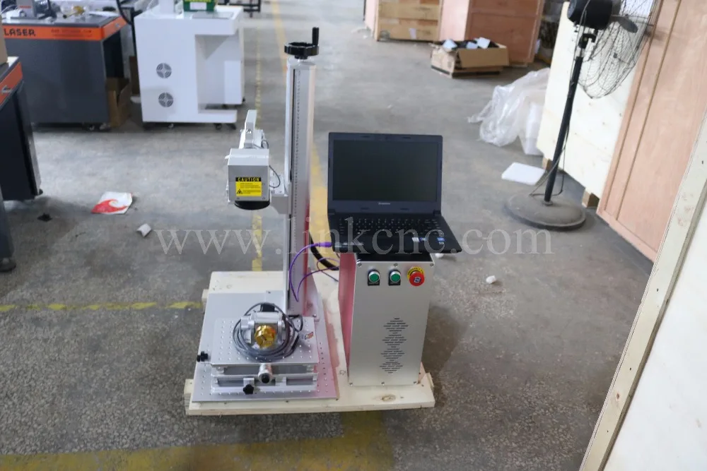 С поворотной осью! Лазерный маркировочный станок лазерный гравировальный 3d 20 Вт