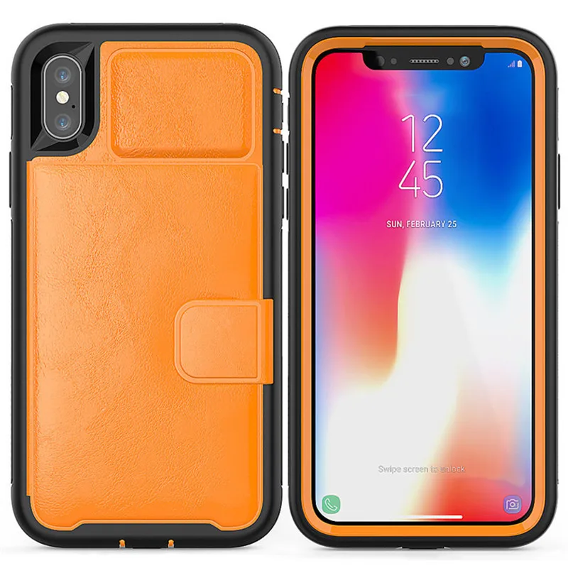 Роскошный магнитный держатель для карт чехол-подставка iPhone 11 Pro XS MAX XR X 8 7 6 6s Plus