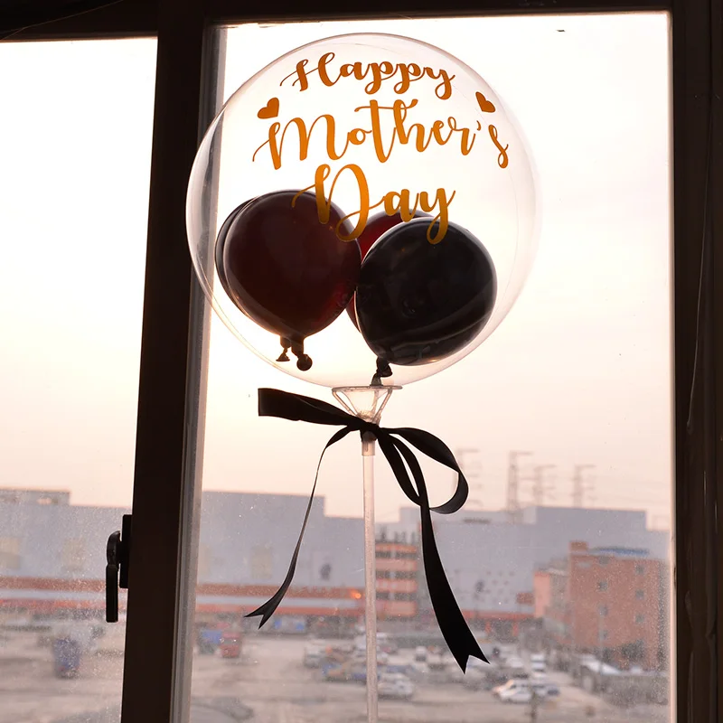 18 дюймовые воздушные шары Happy Mother Day Party Helium MAMA прозрачные баллоны с перьями для