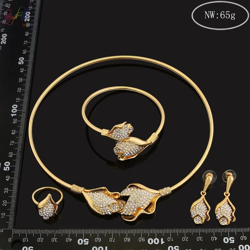 YULAILI новинка модные африканские бусы аксессуары изысканный Дубай Чистый золотой