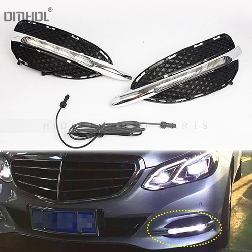 

Бесплатная доставка OMHOL LED DRLs для Mercedes-Benz E Class W212 2014-2015
