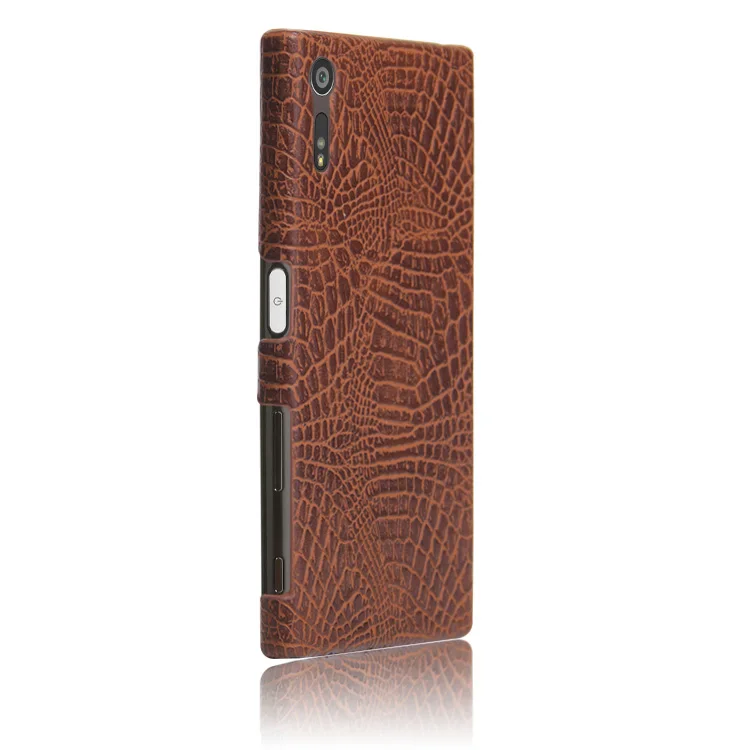 Case For Sony Xperia XZ X Z ZX F8332 F8331 601SO SO-01J Fitted Leather Phone Cover F 8332 8331 SO 01J Alligator Coque |