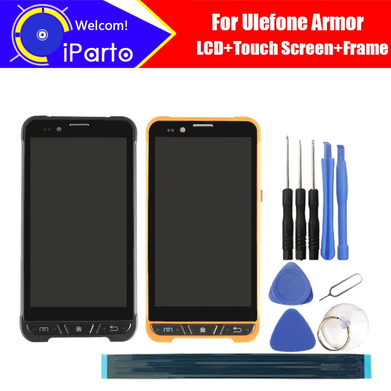 4 7 дюймовый Ulefone Armor ЖК дисплей + сенсорный экран рамка 100% оригинальный