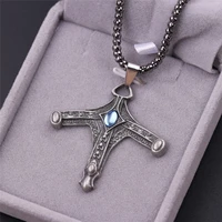 new game bloodborne jewelry necklace vintage cross necklacependants for men amulet necklace masculino collar wholesale