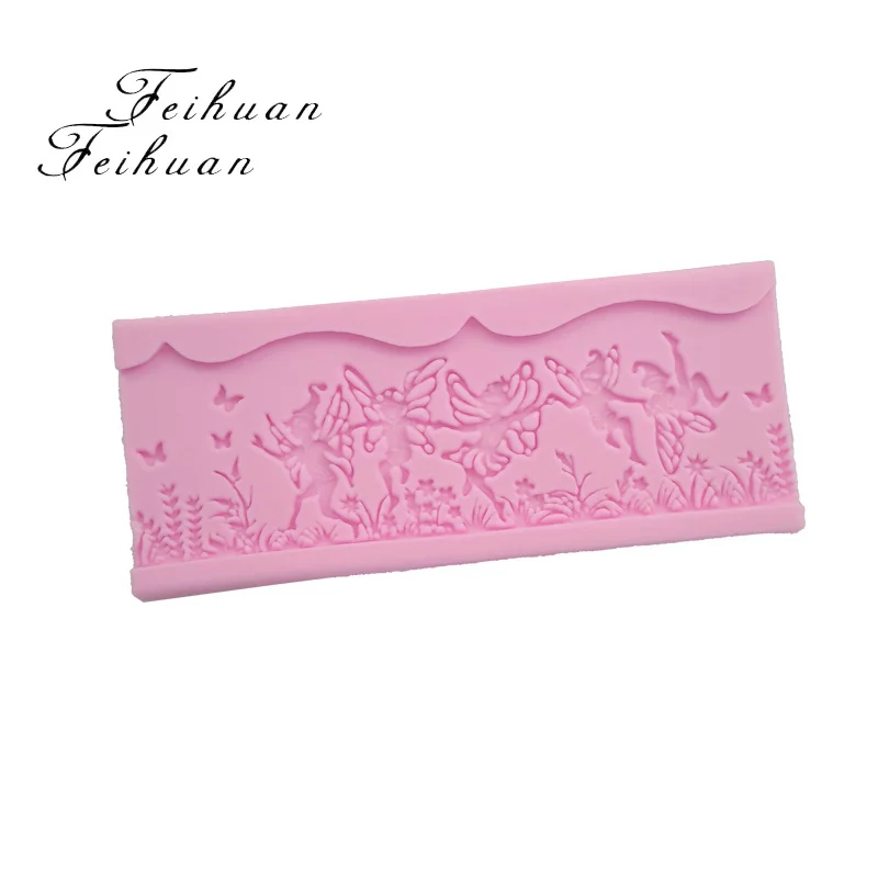 Feihuan New Butterfly Lace Mat Moule Silicone Mold Cake Decorating Sugarcraft Fondant Flower Embossing Stamp Pastry tool Wedding | Дом и сад