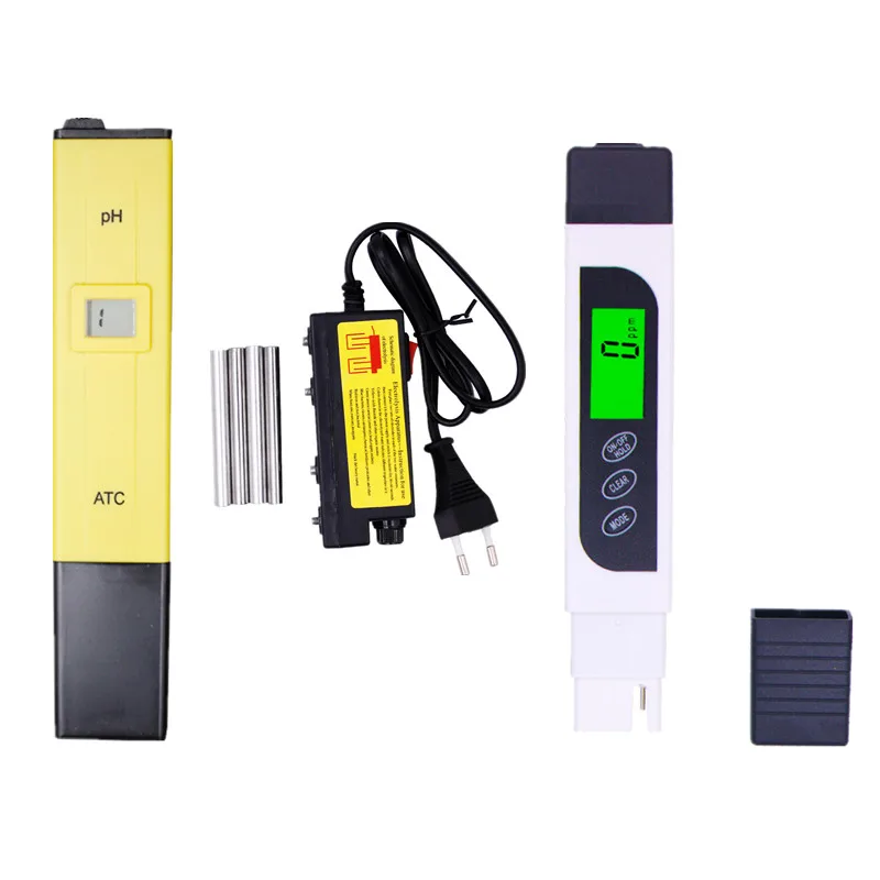3 шт. цифровой ЖК ручка монитор аквариум бассейн вода ph метр тестер + TDS & EC евро