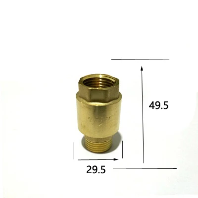 Односторонний обратный клапан для воды масла газа 1/2 дюйма наружная резьба BSP x
