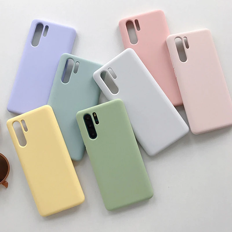 Чехол из жидкого силикона для huaweip20 P30Lite Plus Nova3e 3i 4 4e|Бамперы| |