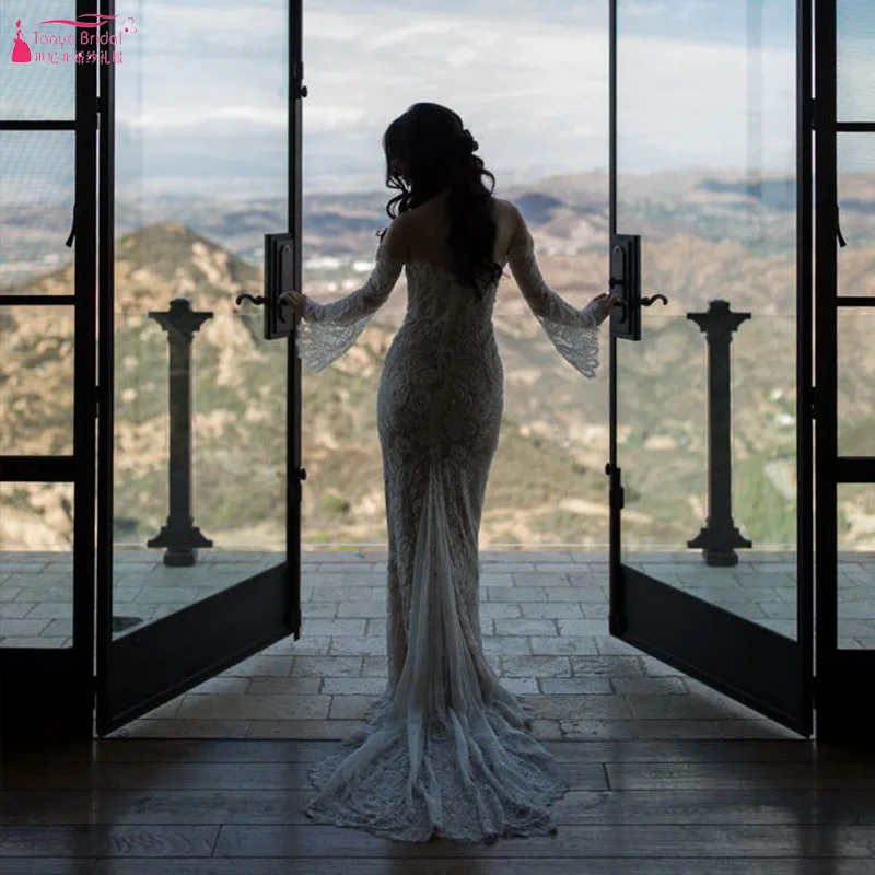 Изысканные свадебные платья в итальянском стиле потрясающие кружевные с