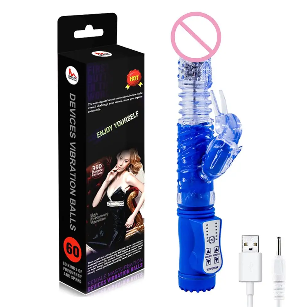 USB зарядка 5 режимов вибрации G Spot кролик вибратор с заячьими ушками для