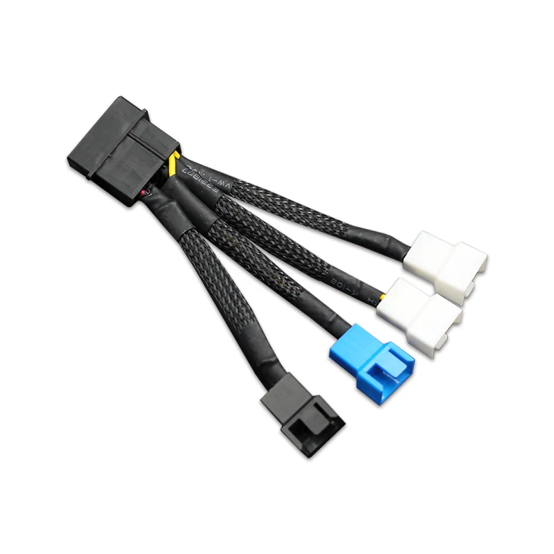 2 шт. кабели питания для компьютерных кулеров от Molex до 3Pin 12 В * 2/5 1/7 в 1|Компьютерные