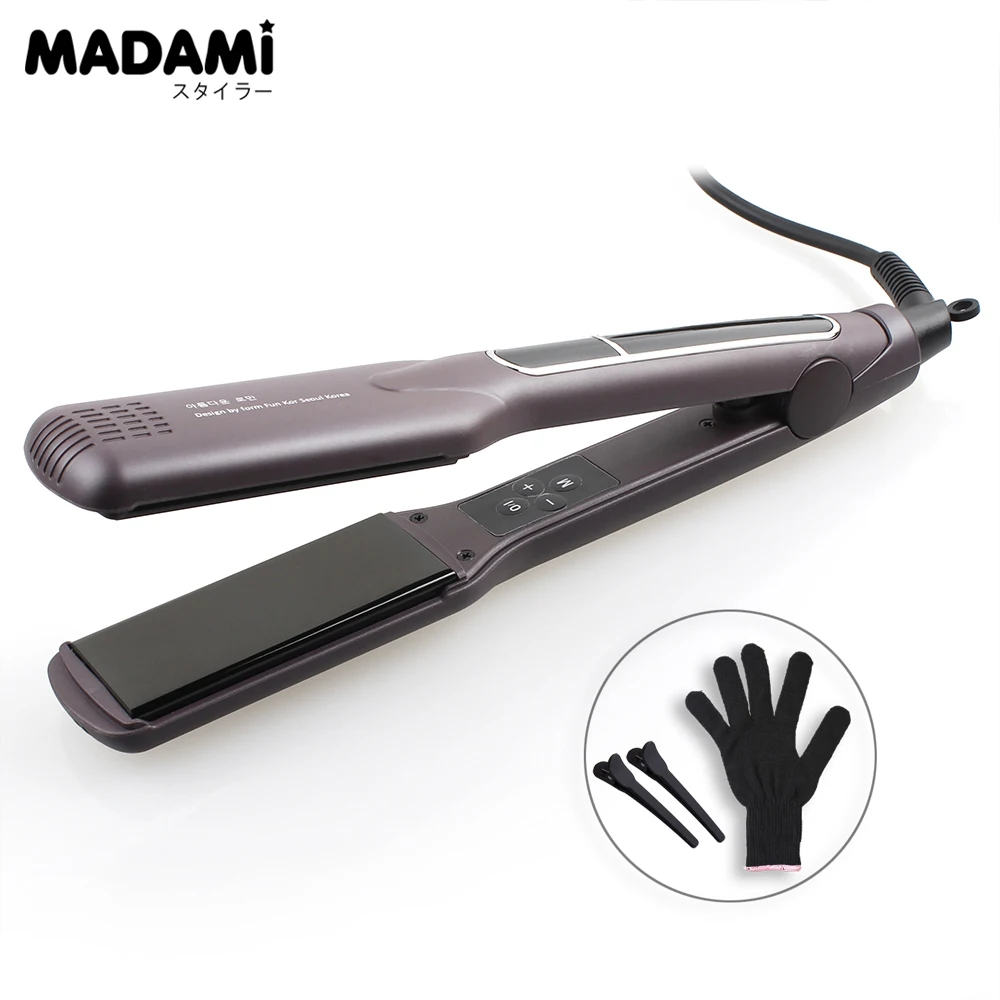 Выпрямитель для волос magami двойной утюжок сухих и влажных Plancha Flacheisen MCH Titanium