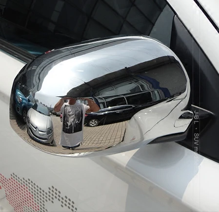 Серебряное зеркало с полным/полупокрытием и чехлы для Mitsubishi Outlander 2006 2007 2008 2009 2010