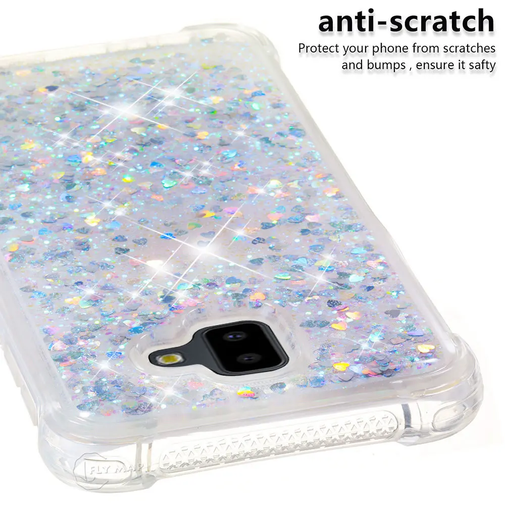 Glitter Stars Case for Samsung Galaxy J6 Plus J6Plus J610F J610FN/DS SM-J610F SM-J610FN/DS Liquid Quicksand Soft TPU Back Cover |