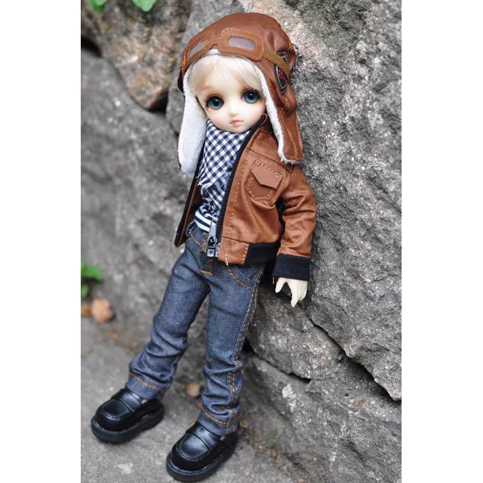 

[Wamami] 774 # коричневая куртка/джинсы/шляпа/костюм для SD DZ AOD 1/3 BJD Кукла для мальчиков