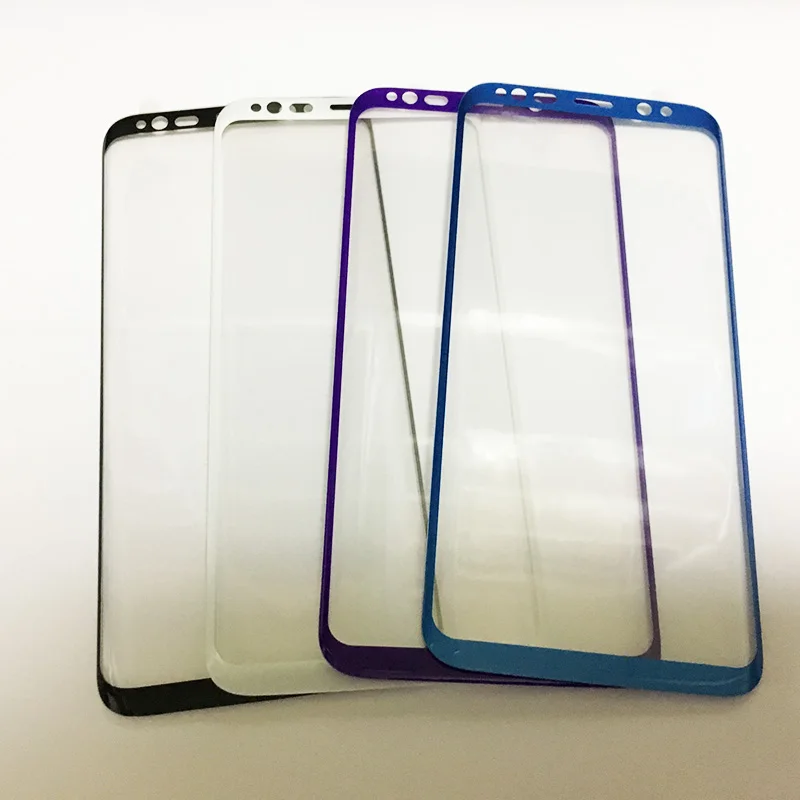 Полноэкранное стекло для samsung Galaxy S7 S7edge S8, защита экрана S6 edge Plus, закаленное стекло, розовое, синее, серебряное, золотое, прозрачное B W