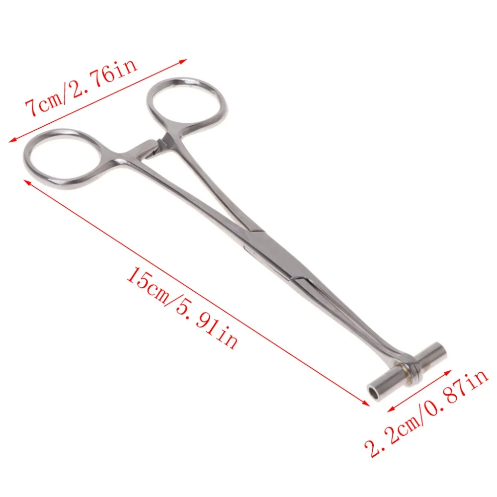 

Stainless Steel Piercing Supply Tool Tongue Septum Ear Nose Lip Belly Body Clamp Professional Art Tattoo Accessories Tool New