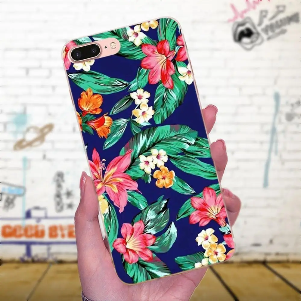 Тропическое растение банановые листья цветок для Huawei P7 Honor 4C 5A 5C 5X 6 6C 6A 6X 7 7X 8 9 V8 V10