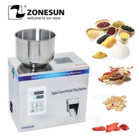zonesun powder filling machine automatic intelligent particle weighing grain medicine seed fruit salt packing filler 1 100g