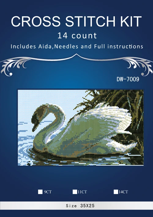 Набор для вышивки крестом Iris and Swan из коллекции Gold 70 35264 35264|Упаковка| |