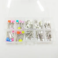 100pcs dental material brush assorted dental prophy brush coloring new nylon polishing brush dental use