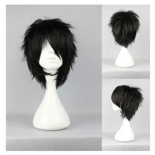 Bjc 00473 Новый Черный Короткий Прямой Аниме партии Cosplay Парик|cosplay wig|wig wiganime cosplay wig |