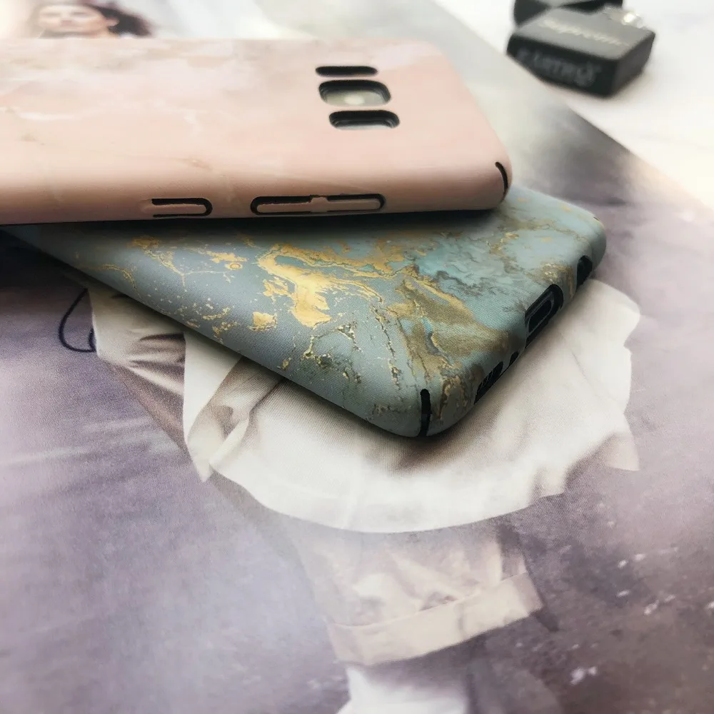Туманно красоты для samsung Galaxy S7edge Дело Мода Люкс Мрамор рисунком тяжелых случаях