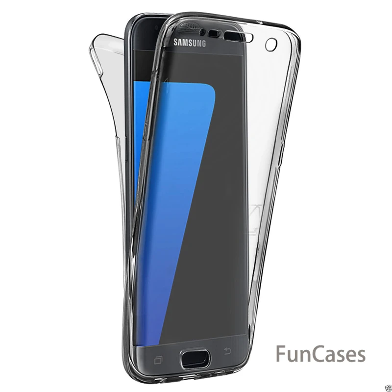 Полный корпус мягкий TPU чехол для samsung Galaxy S8 S9 Note 8 9 S7 край J4 J6 J8 2018 A6 A8 плюс A3 A5 A7 2017 J3