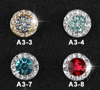 5pcs New Crystal Colourfu Nail Rhinestone Alloy Art Decorations DIY Glitter Rotatable 3D Jewelry Manicure Supplies | Красота и