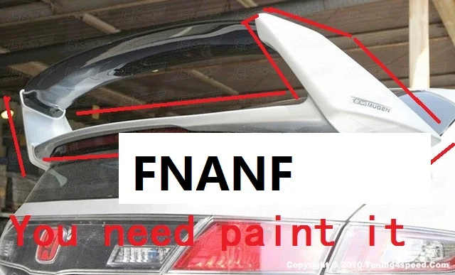 Задний спойлер подходит для Honda FN2 MUGEN 06 11 задний из углеродного волокна АБС