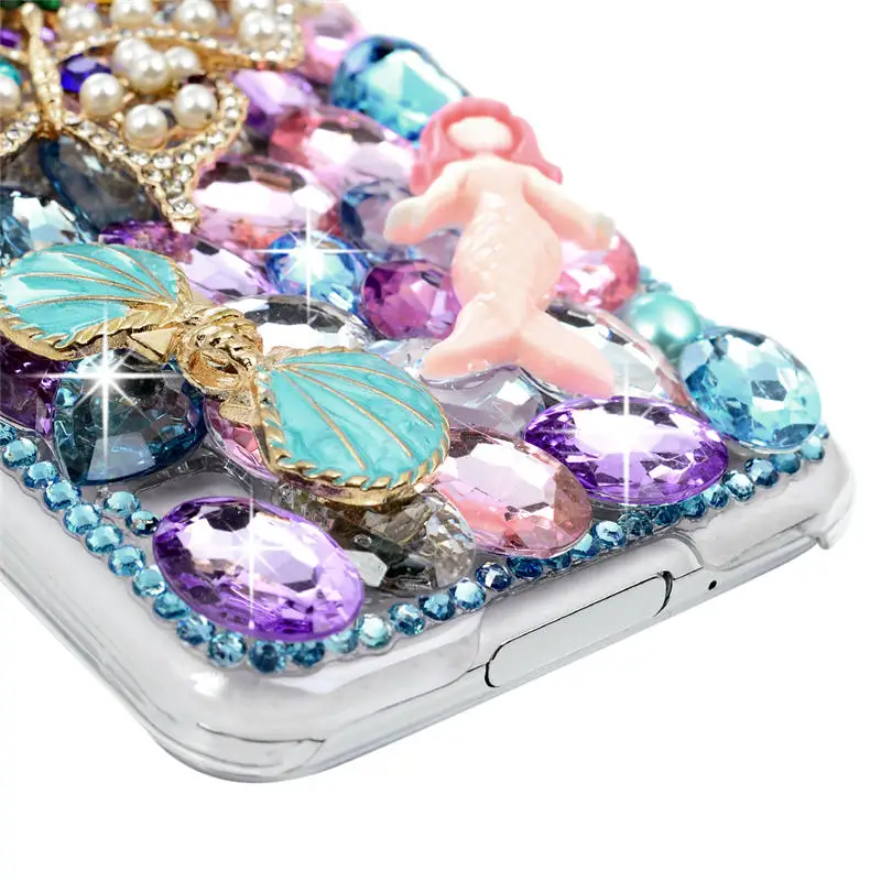 YOKIRIN 3D Diamond Case For iPhone 7 Glitter Rhinestone Back Cover Samsung Galaxy S5 Active S7 S6 Edge S8 Plus Note 3 5 |