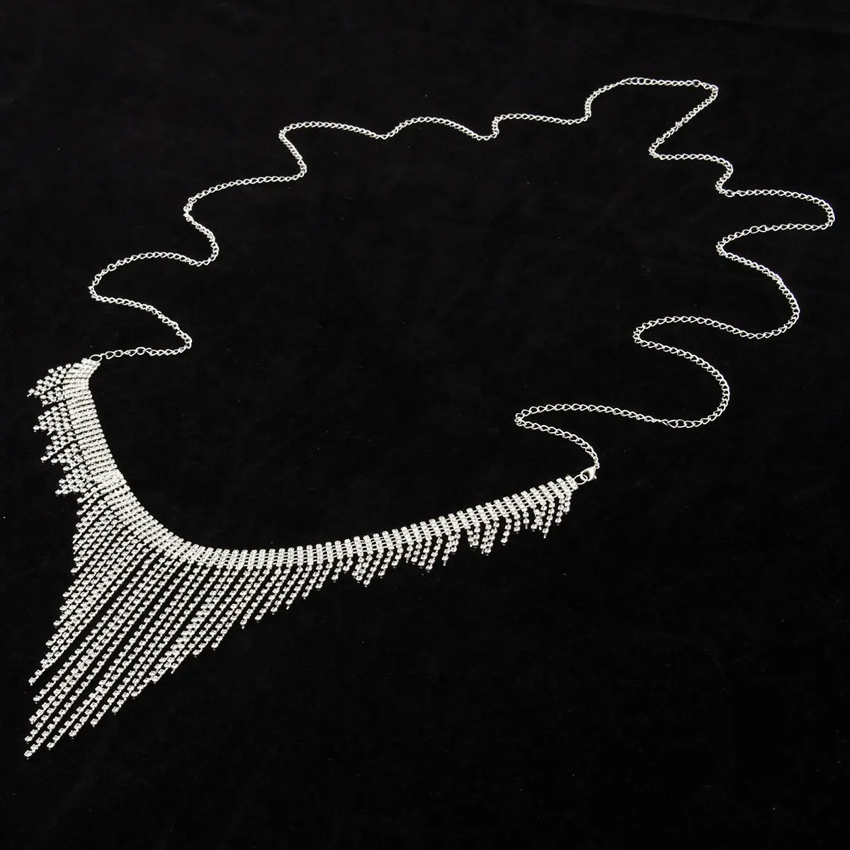 Модная летняя Серебряная бикини в стиле бохо пояс-цепочка на талию панк Длинная