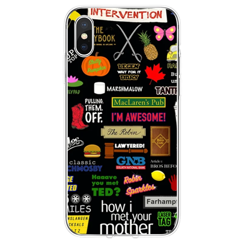 How i met your mother himym Чехол Мягкий силиконовый чехол для телефона iPhone 6 6plus 7 8plus 5 5S 5C SE X XS