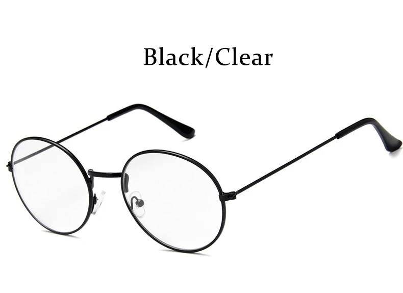 Black Clear Солнцезащитные очки wo мужские винтажные овальные классические солнцезащитные очки мужские женские круглые цветные линзы Солнцезащитные очки женские очки тренд - Цвет линз: Black Clear