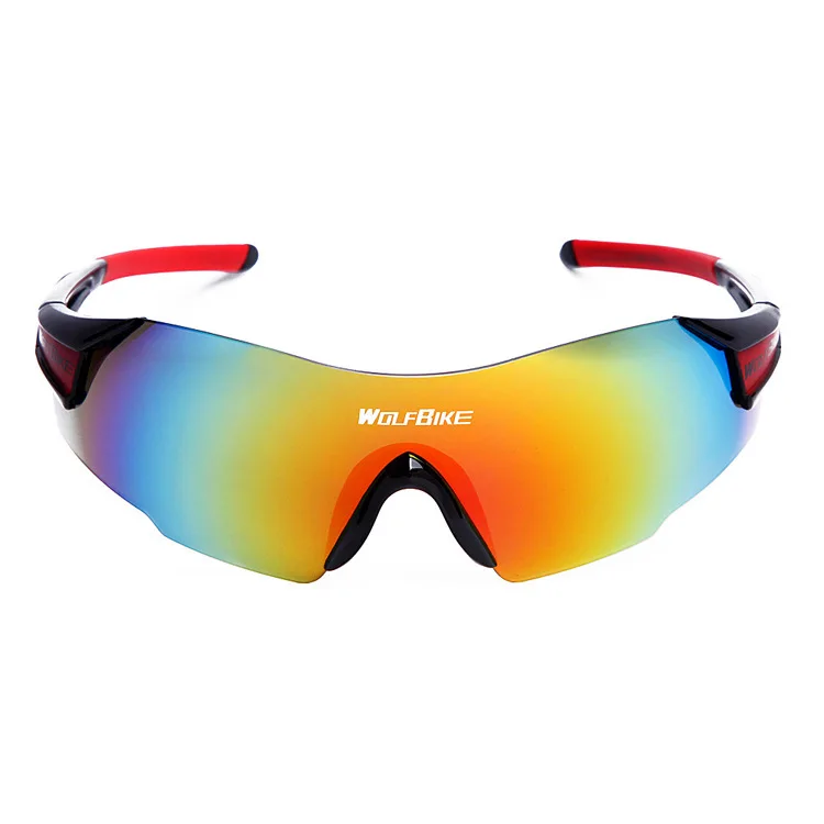 WOLFBIKE UV400 Cycling Glasses Women's Men's Outdoor Sports Bike Bicycle Windproof Sunglasses 3 Colors 1 Lens with original box | Спорт