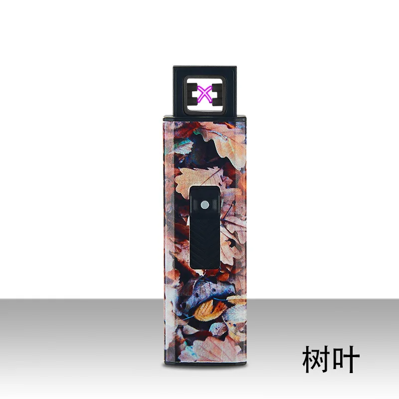 6 Мини Портативный USB Зажигалка двойной металлический ветрозащитный прикуриватель Безопасный Прочный Электрический Зажигалка креативная u-дисковая форма гаджеты для мужчин - Цвет: 6