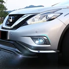 Для Nissan Murano 2015 2016 2017 2018 аксессуары автомобильный Стайлинг ABS хромированный автомобильный передний противотуманный фонарь накладка