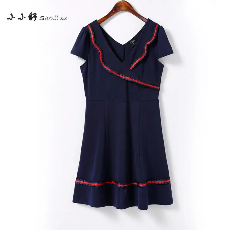 Мини платье женское летнее с коротким рукавом и V образным вырезом|women dress|cute women