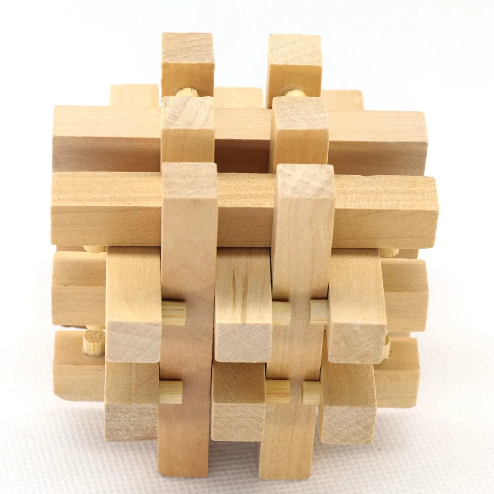 Новые 3D деревянные игрушки IQ Brain Teaser взрослые Развивающие детские Kong Ming Lock с