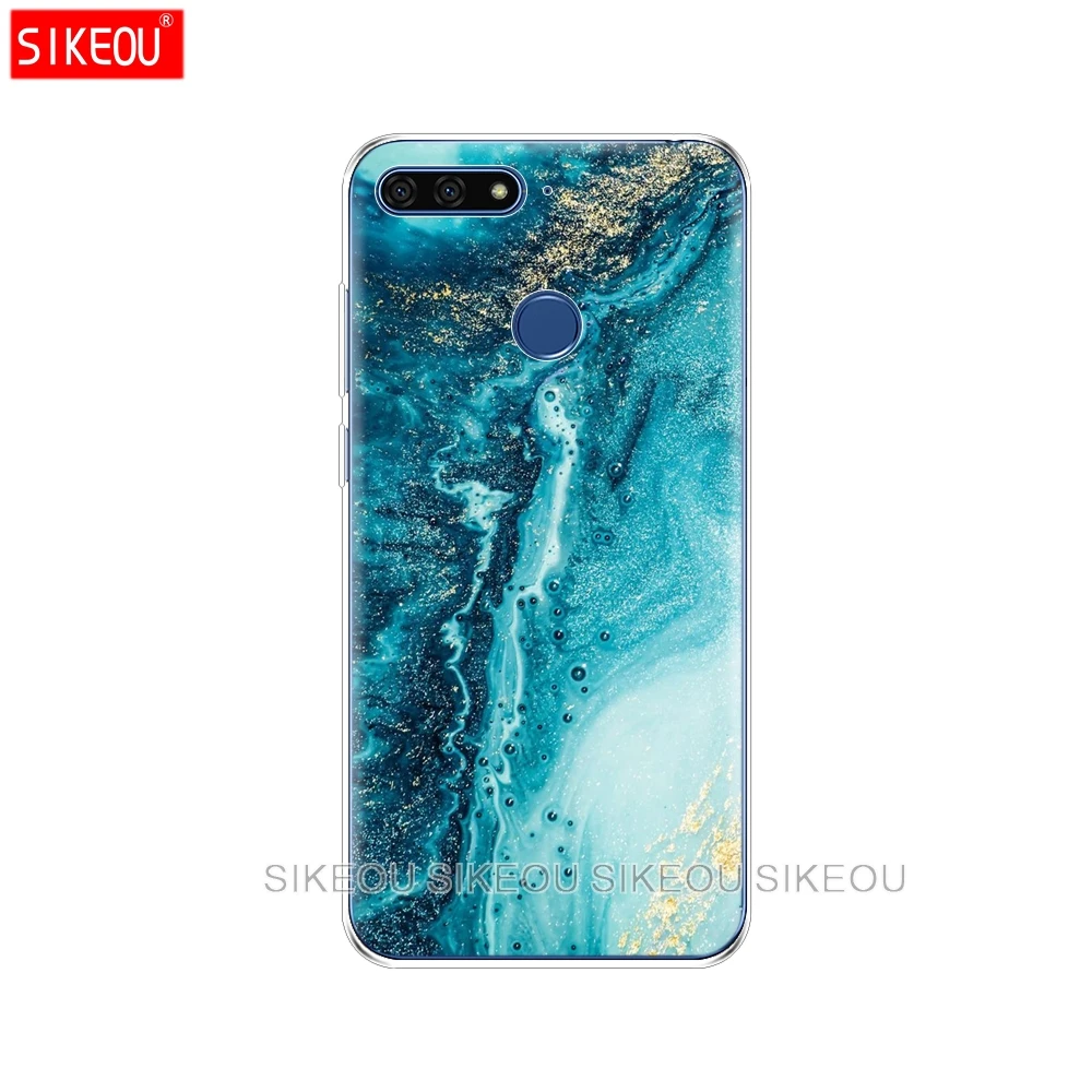 10900 Силиконовый чехол для Honor 7A PRO play 3, чехол для huawei Y6 Prime, чехол для huawei y5 prime Y9, модная задняя крышка для телефона с мрамором - Цвет: 10900