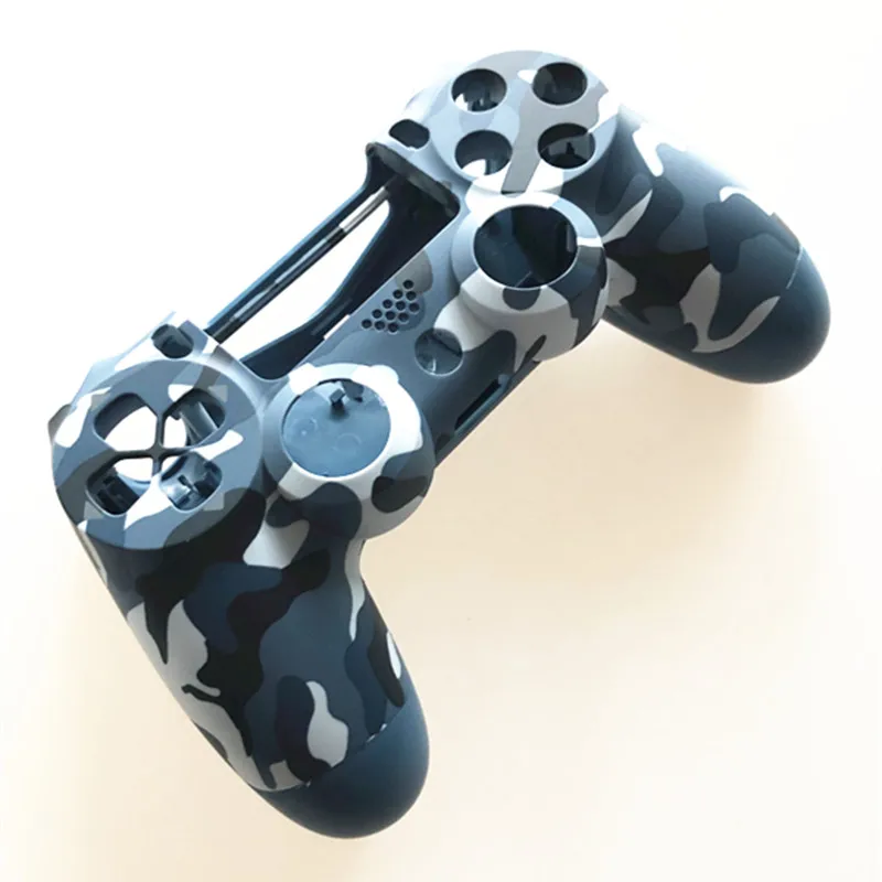 PS4 Pro синий камуфляж Передняя Задняя мягкая сенсорная Лицевая панель Корпус Оболочка Чехол для sony PS4 Pro JDS040 JDM040 v2 Gen 2th контроллер