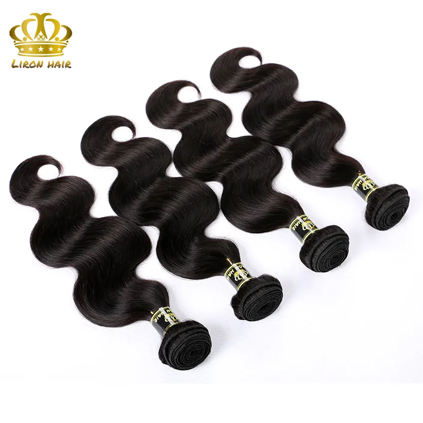 7а Норки Бразильские Волосы Девственницы Объемной Волны 4 связки Бразильский