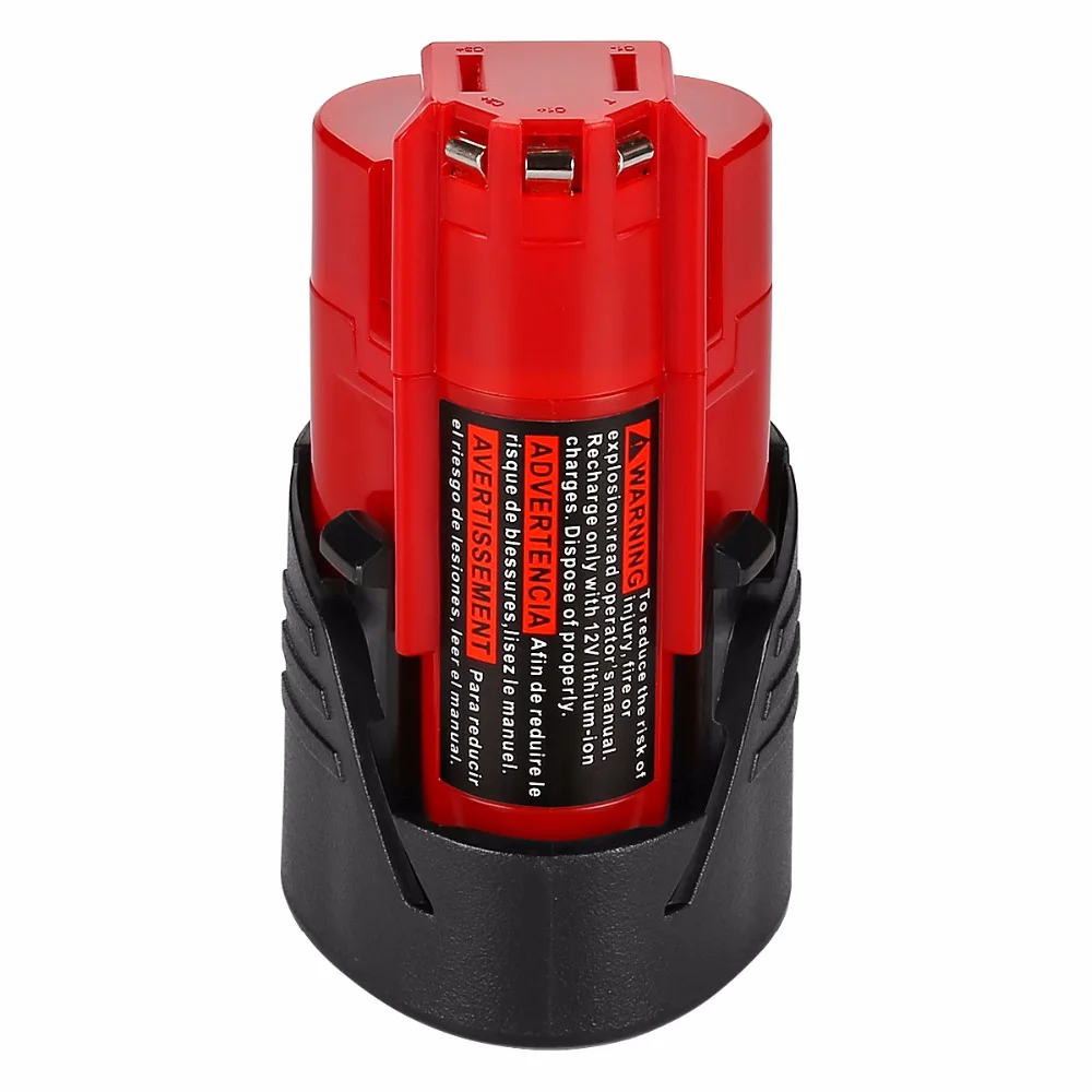 Литий ионный аккумулятор для электроинструментов 2000 мАч 12 В Milwaukee 48 11 2401 2402 2411 M12 XC